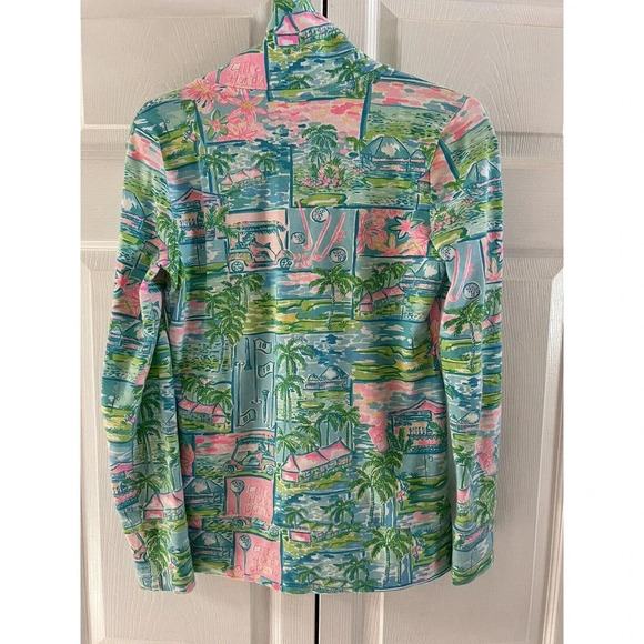 Lilly Pulitzer Jacket Full Zip honda Classic Multi Color Rare Women’s Size XXS - Picture 14 of 14